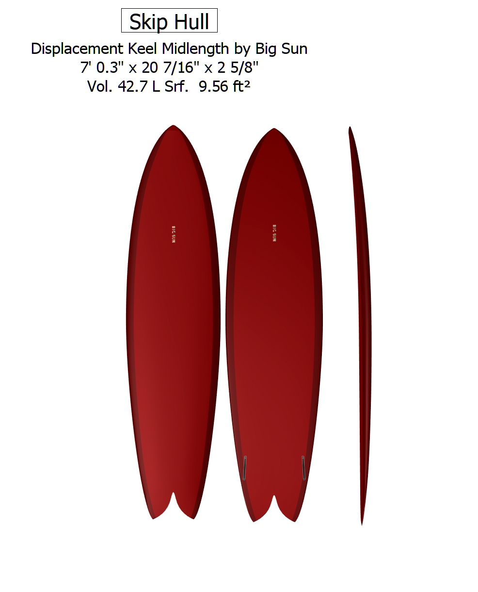 Skip Hull - (7'0x 21'1/2 x 2'3/4 @ 42L)