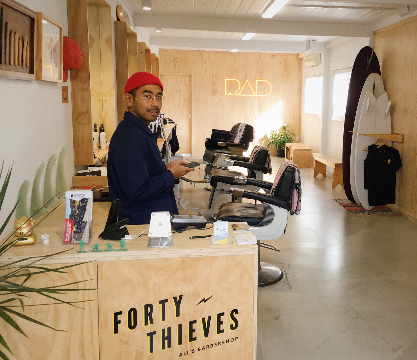 FORTY THIEVES BARBERSHOP - POP UP & WALL BOARD