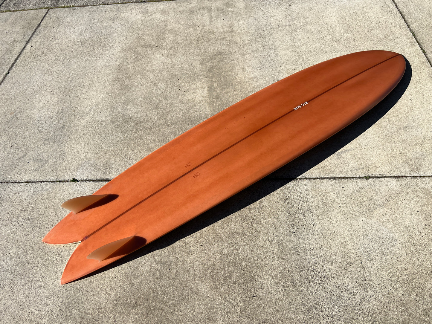 9'2 LONG FISH - Two Tone Resin Work with Pinline