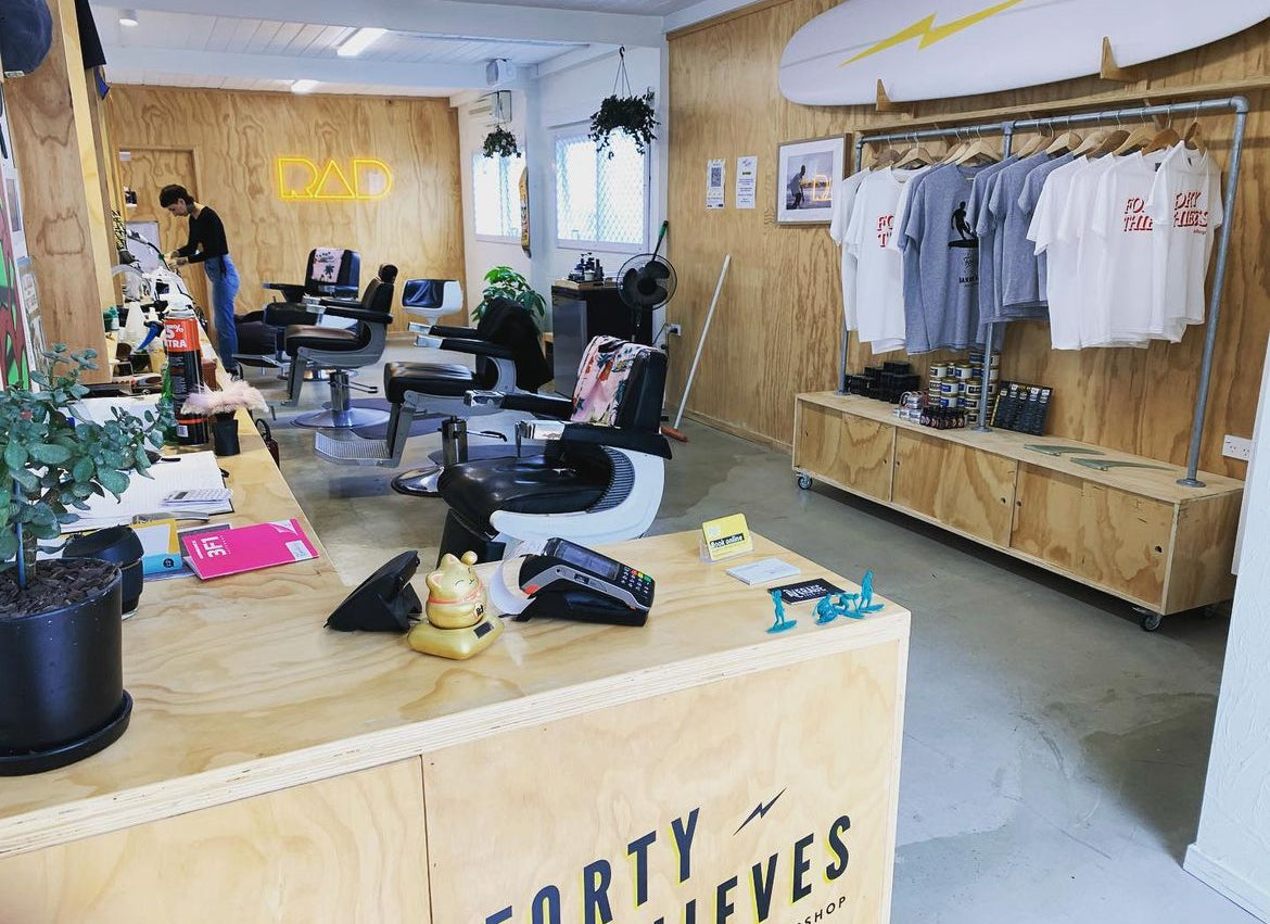 FORTY THIEVES BARBERSHOP - POP UP & WALL BOARD