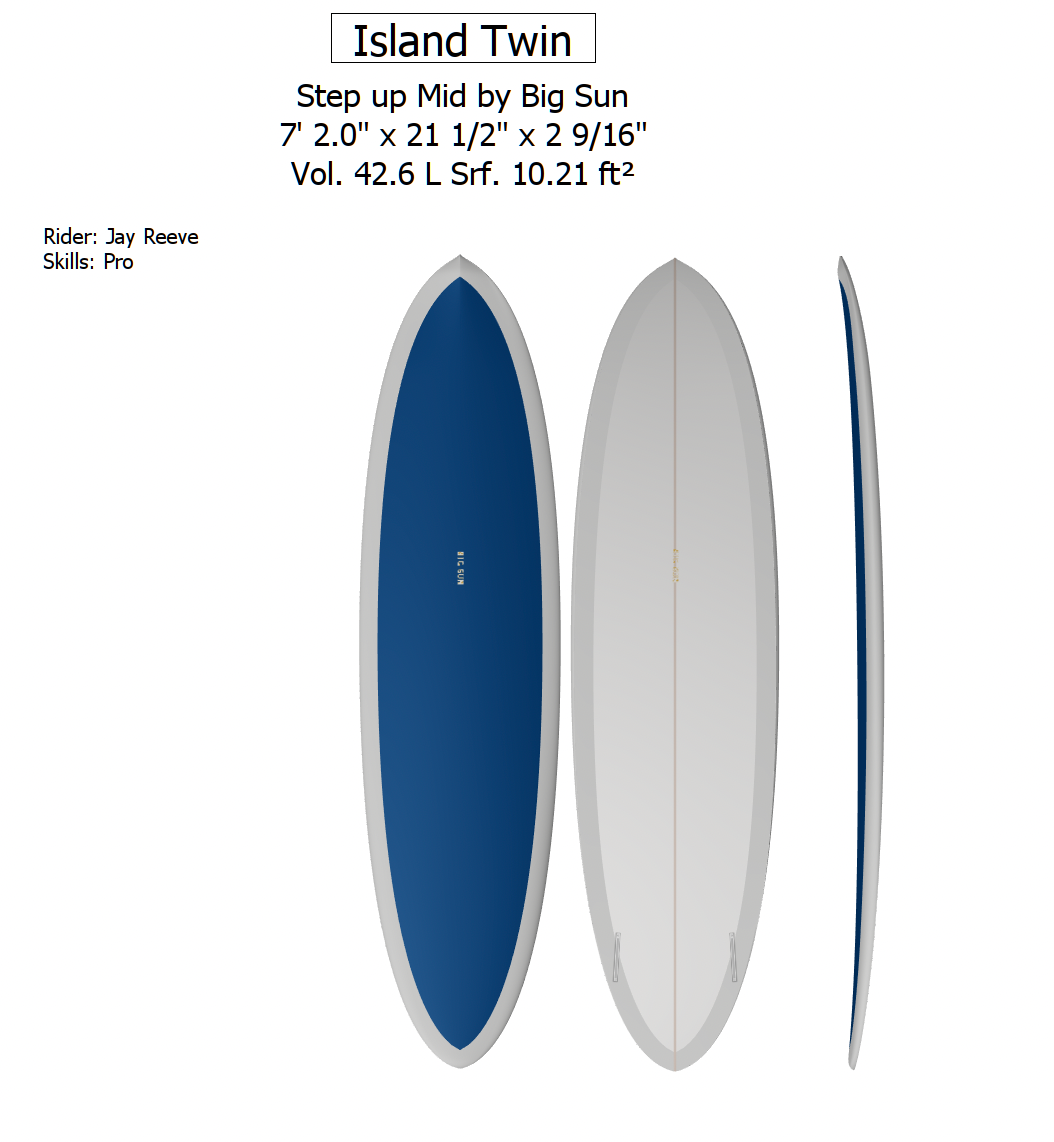 ISLAND TWIN - (7'2 x 21'1/2 x 2'3/4 @ 42L)