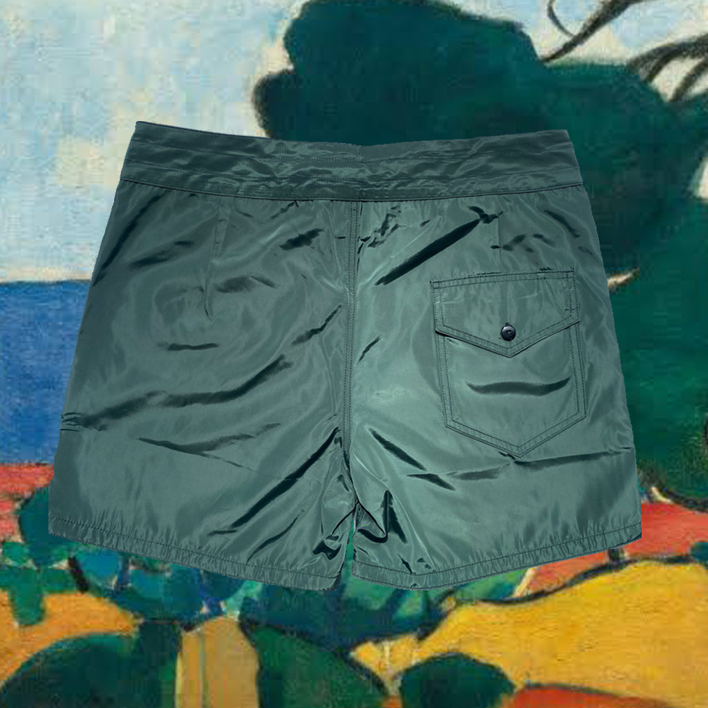 BIG SUN BOARD SHORT - FOREST GREEN