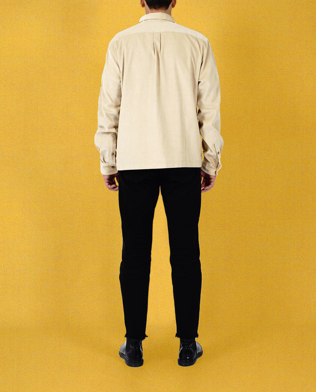 BIG SUN CORD SHIRT - IVORY