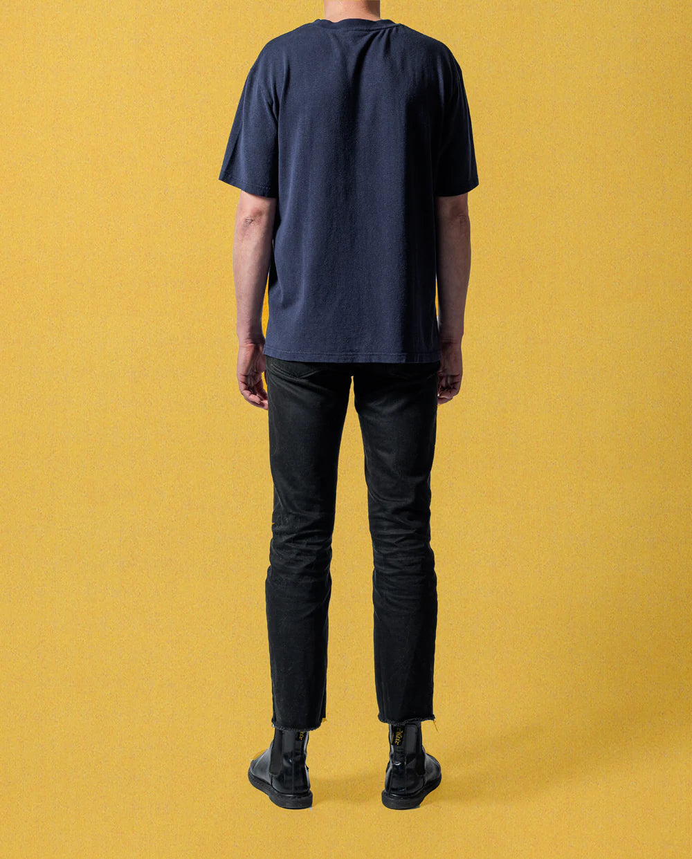 BIG SUN HEMP TEE - NAVY