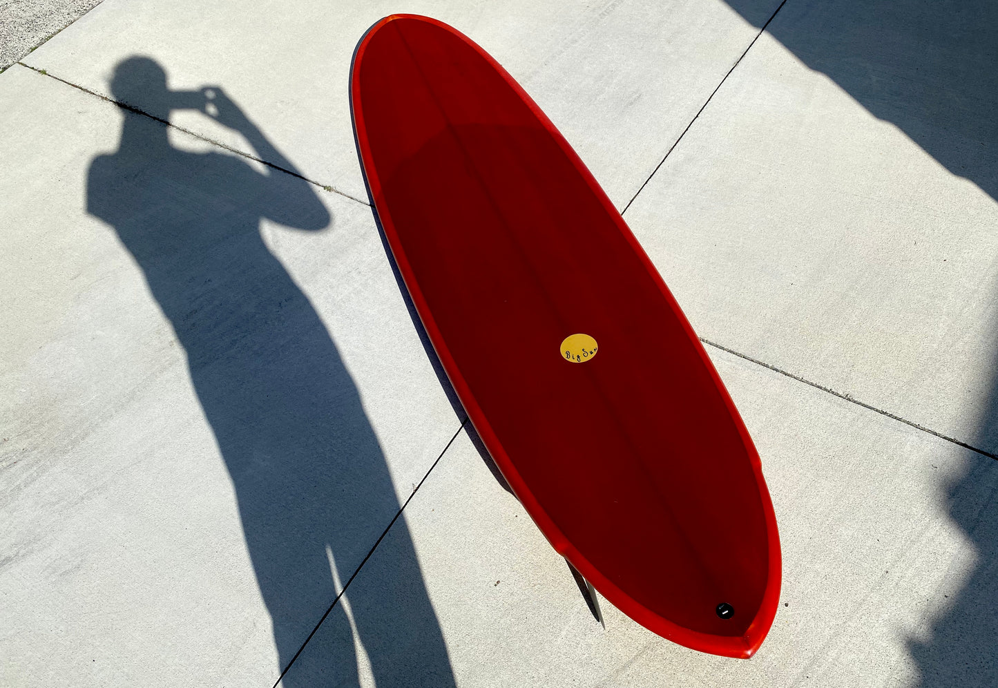 Used 7'2 Twin Pin Midlength - with Glass in 80's Twins