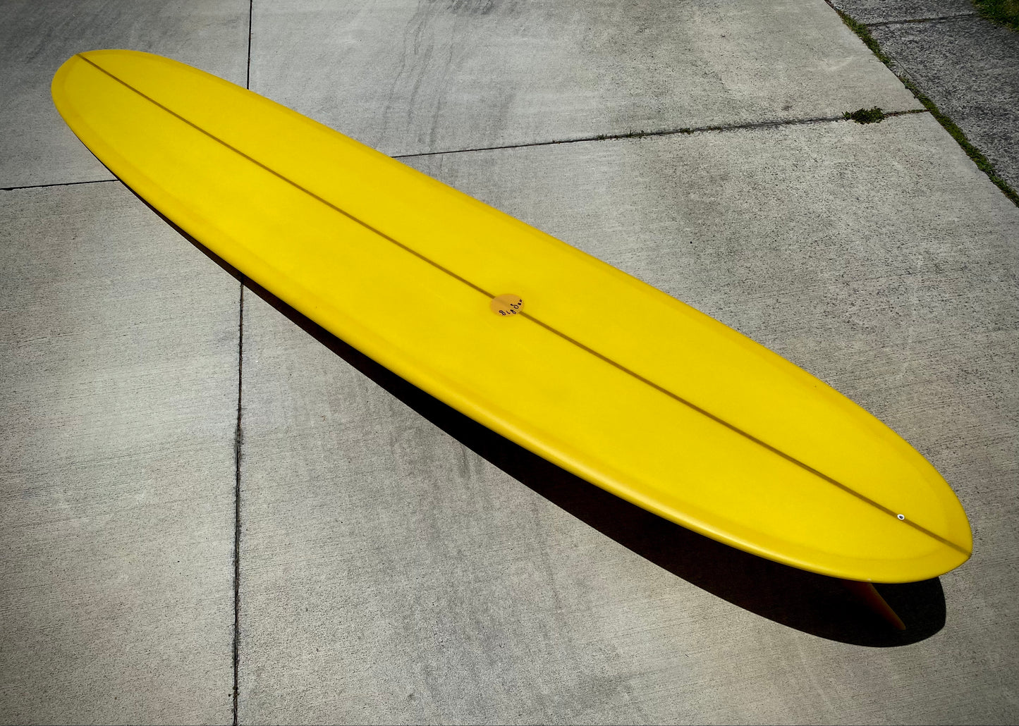 Big Sun Involvement Era Log - 9'7 Pin Tail in Ripe Yellow