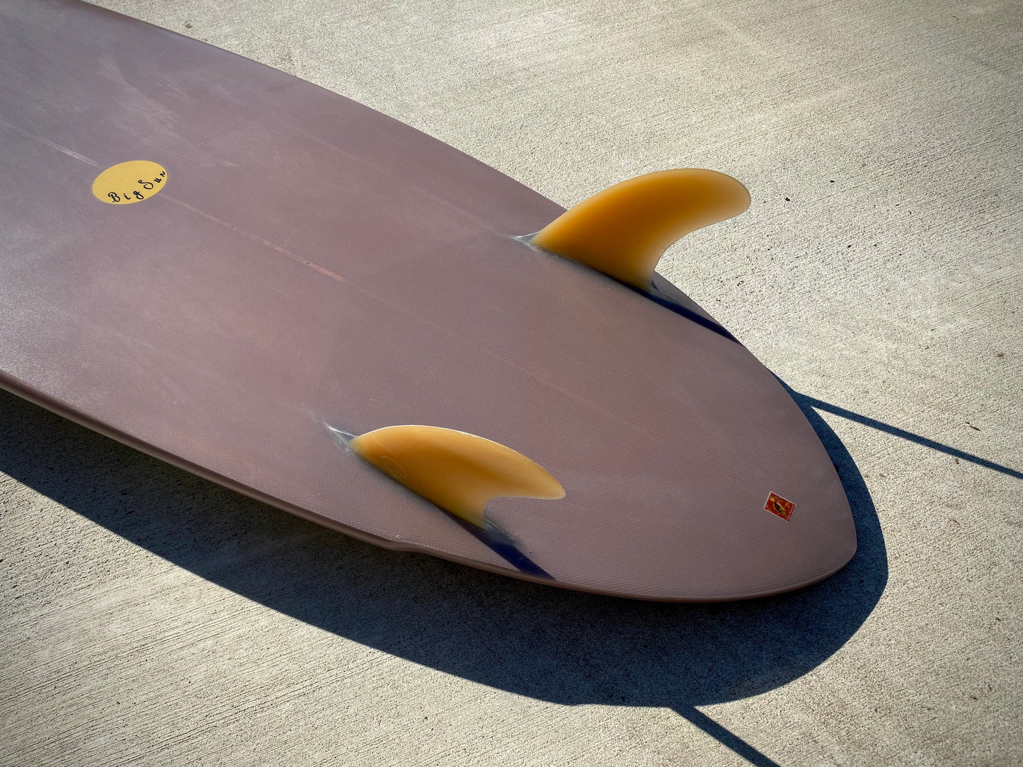 Used 7'8 Twin Pin Midlength - Two Tone with Glass in 80's Twins