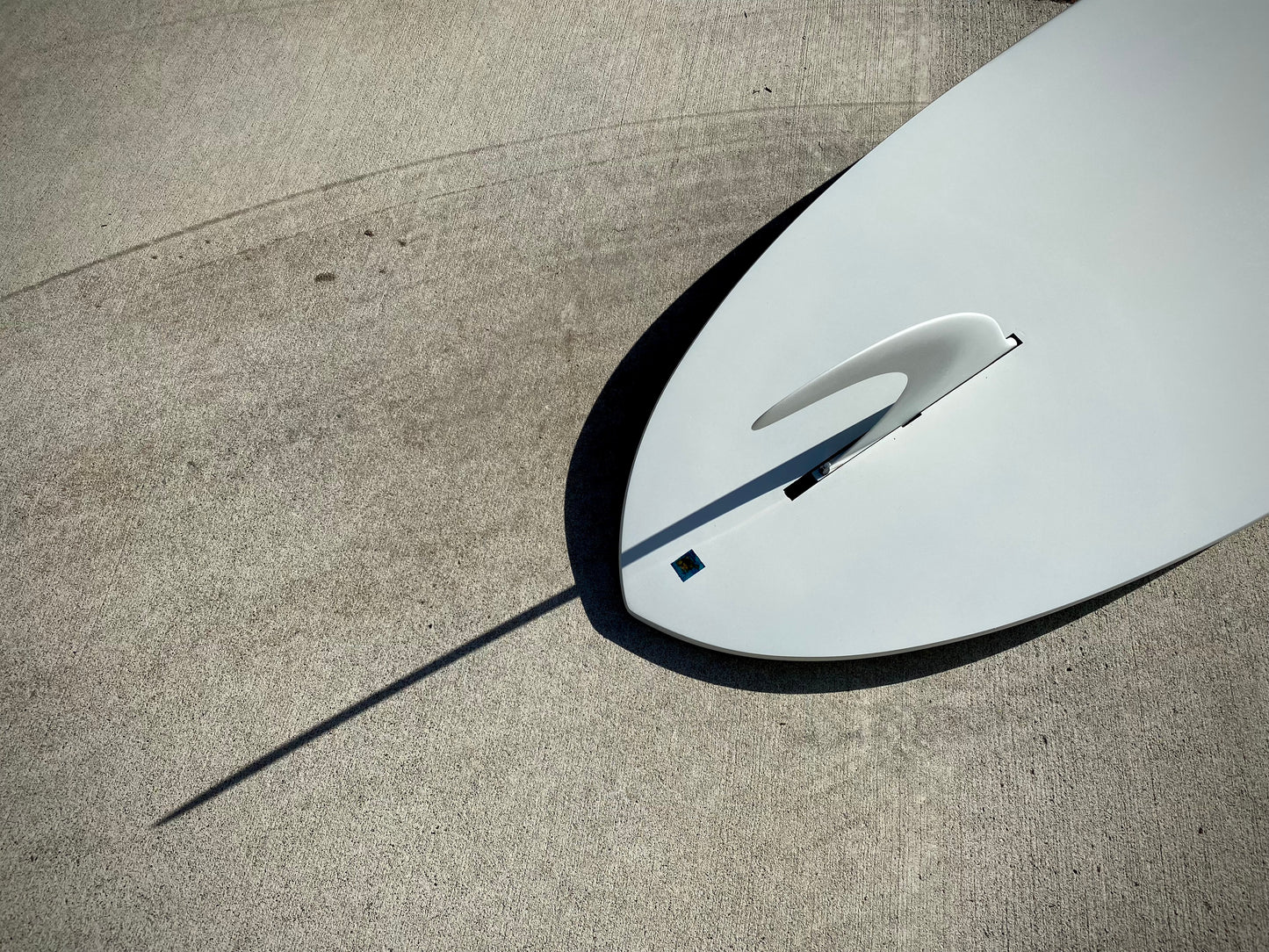 Double Ender Down Rail Midlength - 8'0 White/ Lime and 10' inch Rake