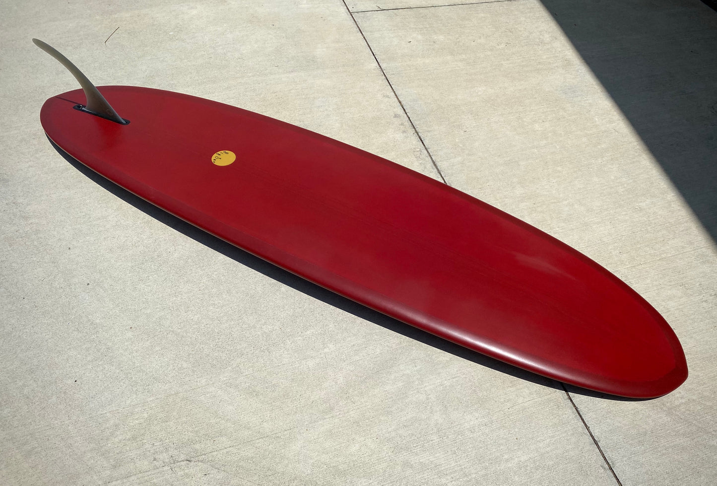 Double Ender Down Rail Midlength - 7'8 Maroon Pigment and 10' inch Rake