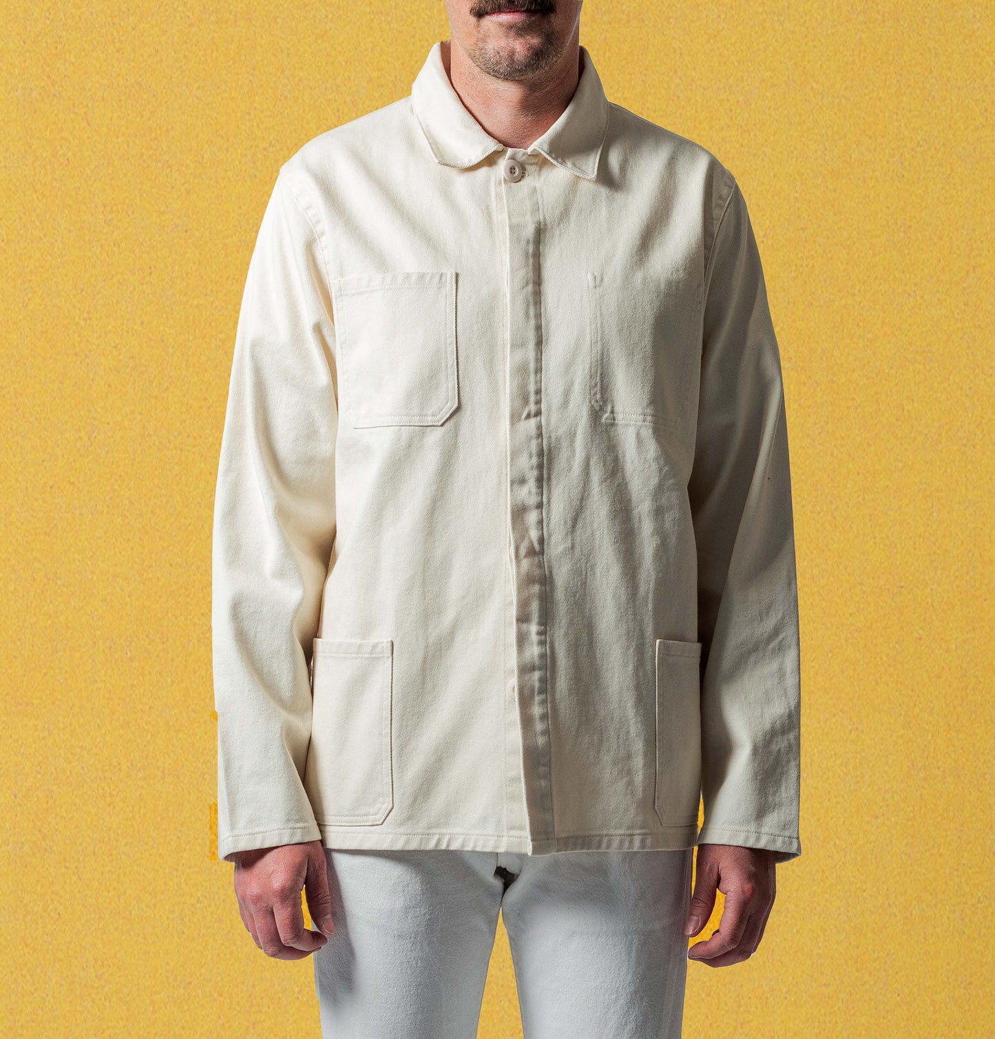 BIG SUN WORKERS JACKET - OFF WHITE