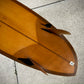 Used 7'8 Twin Pin Midlength - Natural Asymm with Glass in 80's Twins and Twinzers