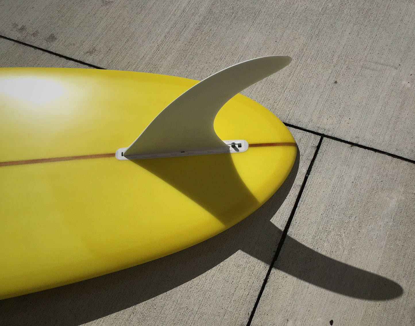 Big Log Pin Tail - 9'6 Warhol Banana Yellow with 10'5 Inch Logger