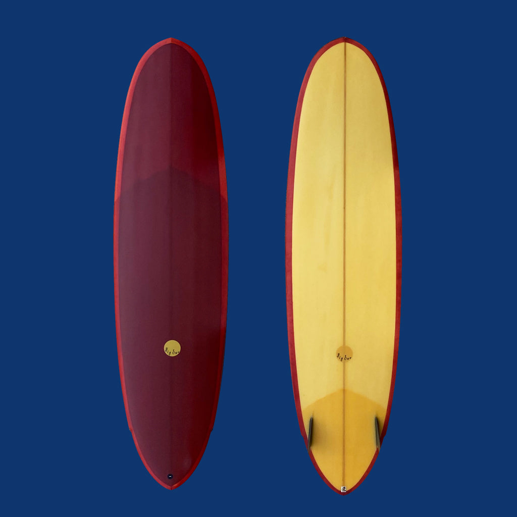 Used 7'2 Twin Pin Midlength - with Glass in 80's Twins