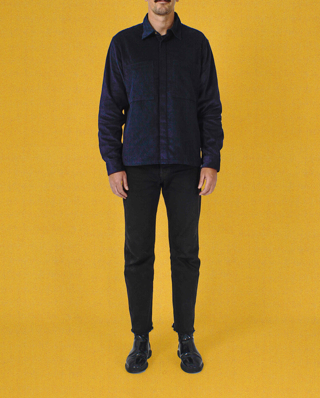 BIG SUN CORD SHIRT - NAVY