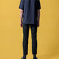 BIG SUN HEMP TEE - NAVY