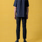 BIG SUN HEMP TEE - NAVY
