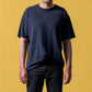 BIG SUN HEMP TEE - NAVY