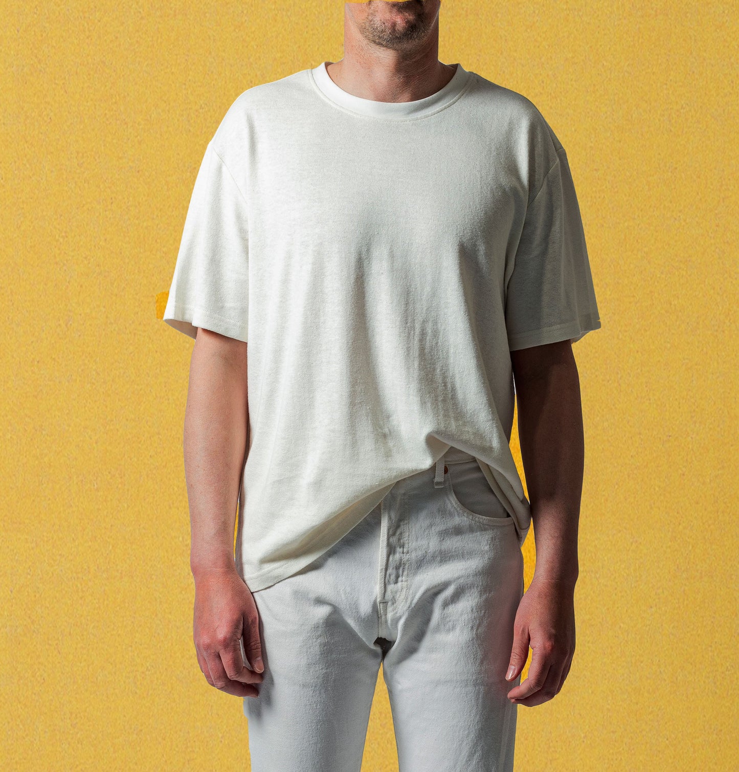 BIG SUN HEMP TEE - NAVY