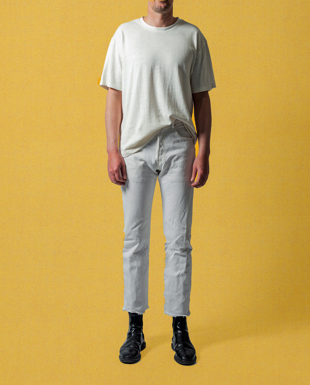 BIG SUN HEMP TEE - NAVY