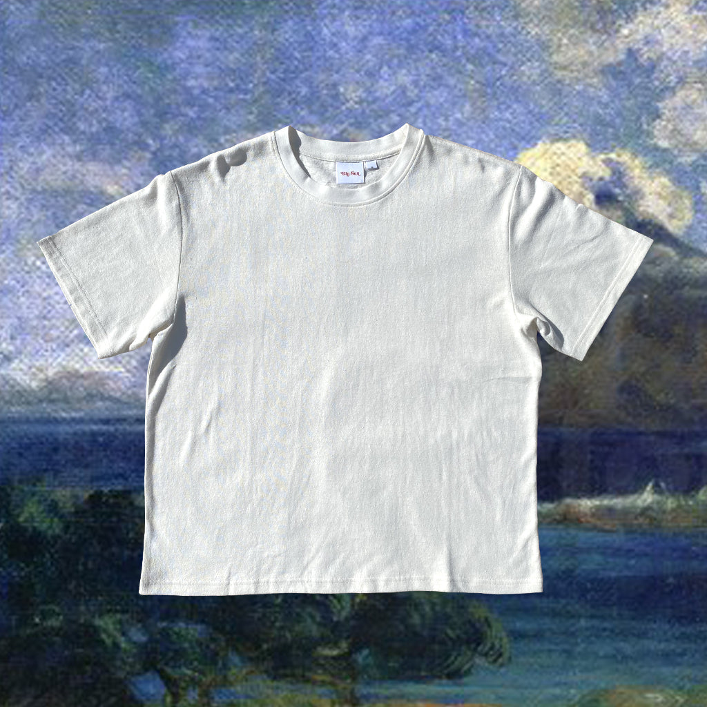 BIG SUN HEMP TEE - NAVY