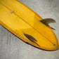 7'8 Twin Pin Midlength - Canary Yellow with Glass in 80's Twins