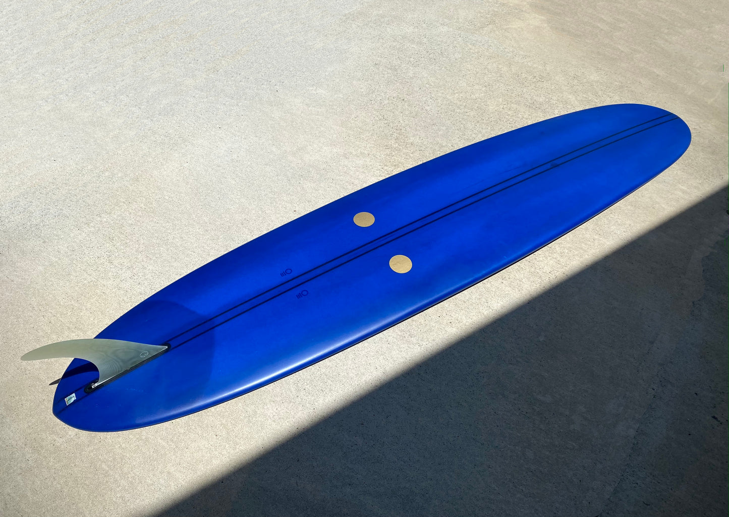 9'2 Hotdogger - Navy Bottom and Light Blue Deck with Double Balsa Stringer