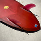 7'0 Twin Pin Midlength in Sun-Dried Red with Glass in 80's Twins