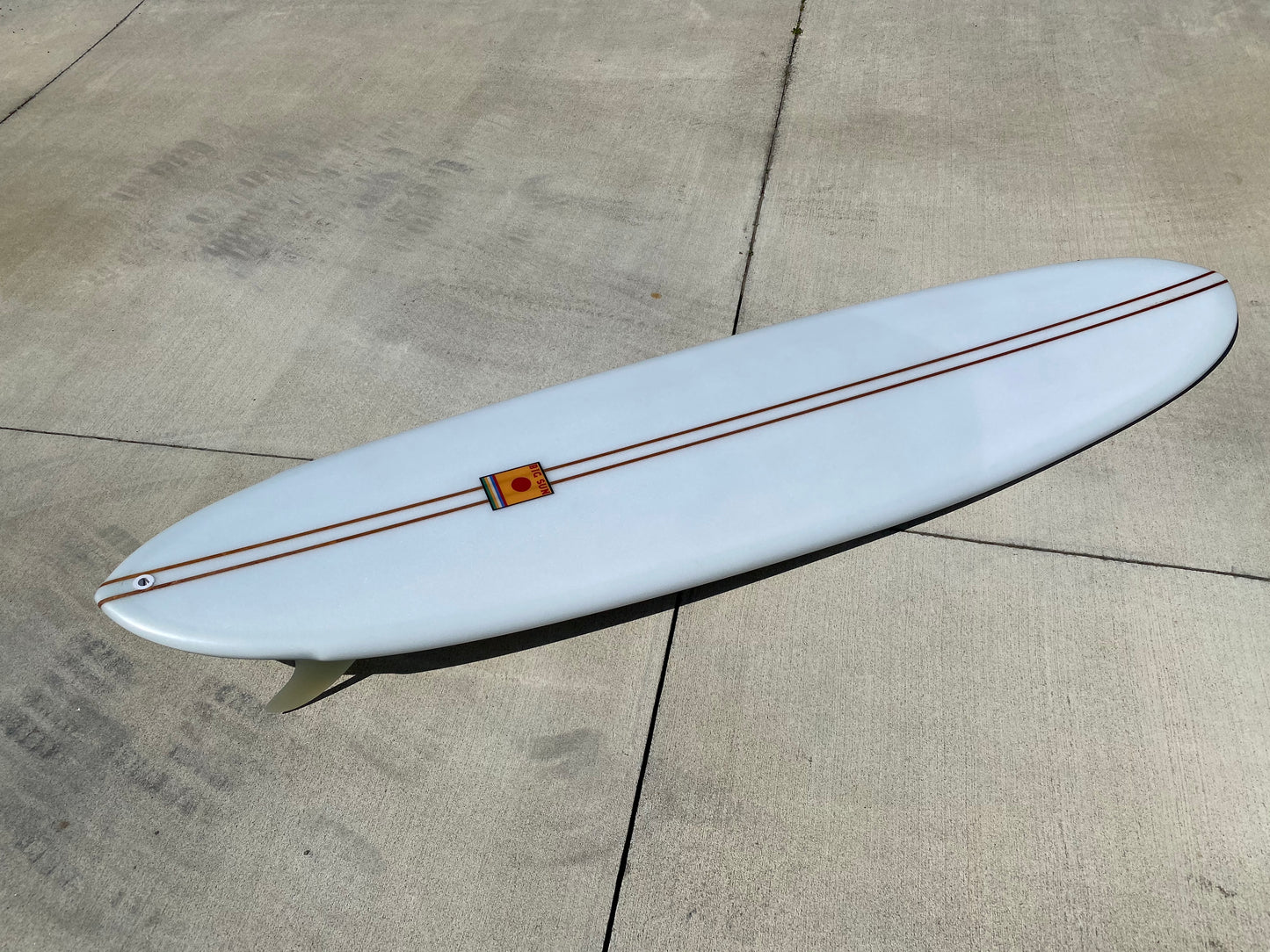 Used 7'2 Twin Pin Midlength - with Glass in 80's Twins