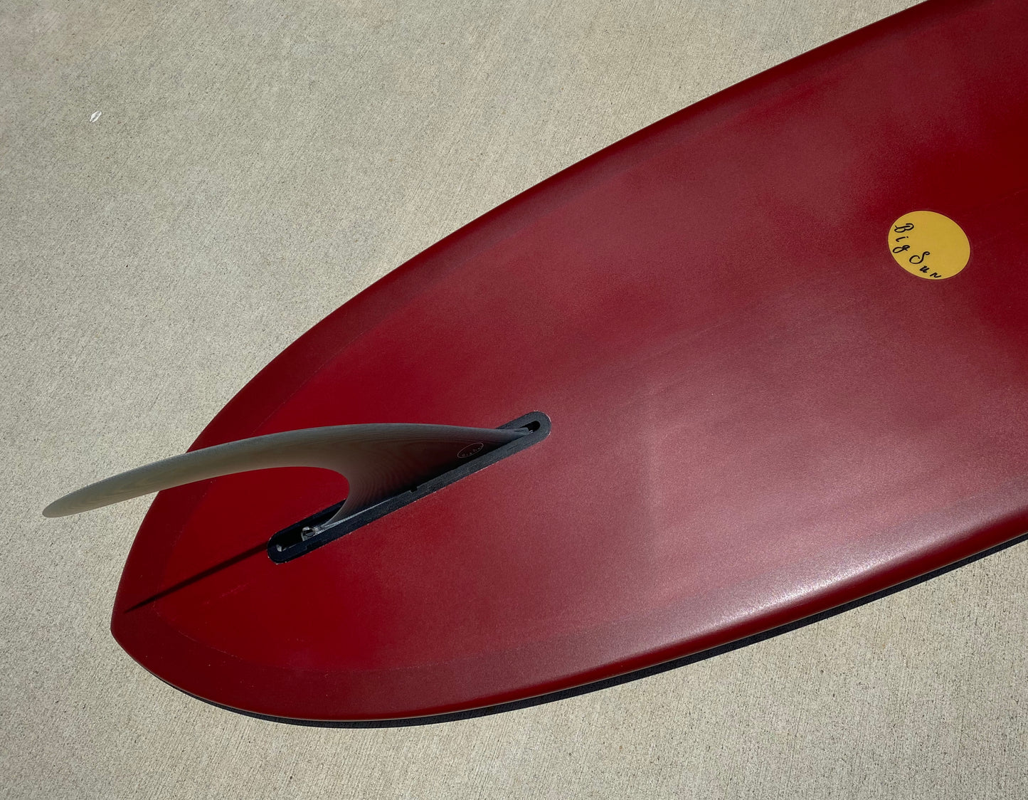 Double Ender Down Rail Midlength - 7'8 Maroon Pigment and 10' inch Rake