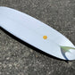 Double Ender Down Rail Midlength - 7'2 White Pigment and Glassed in 10' inch Rake