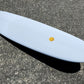 Double Ender Down Rail Midlength - 7'2 White Pigment and Glassed in 10' inch Rake